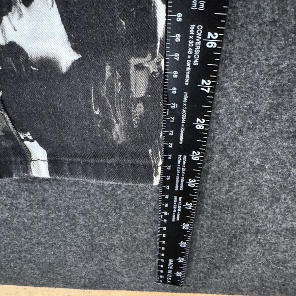 McQ Alexander McQueen Jeans Women's 27 Black White Skinny Italy Abstract Print - Picture 6 of 13